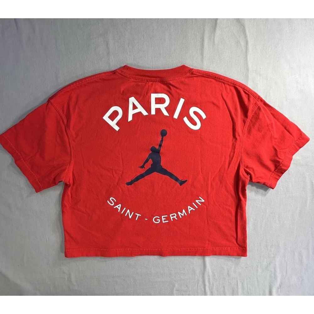Jordan x‎ Paris Saint-Germain  Red 1/2 T-shirt Women's Small